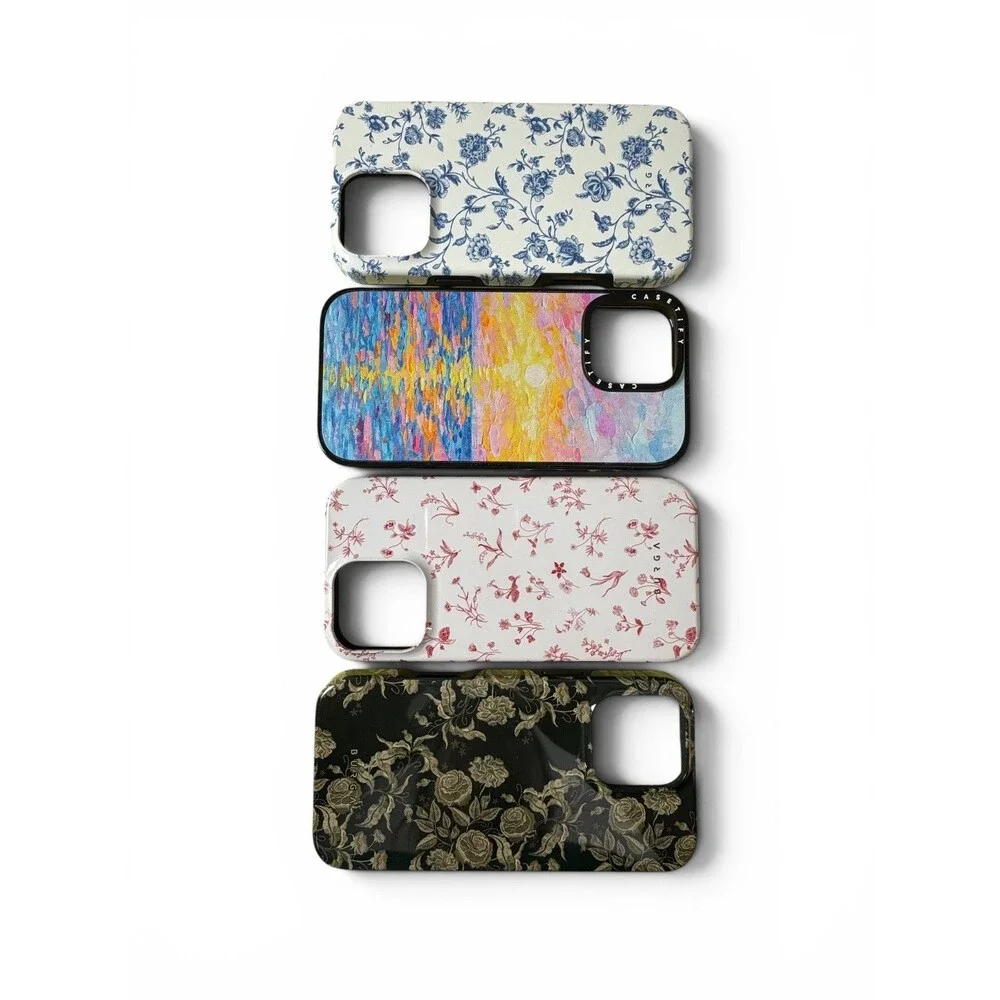 burga & casetify mag safe iPhone 16 pro max cases bundle of 4